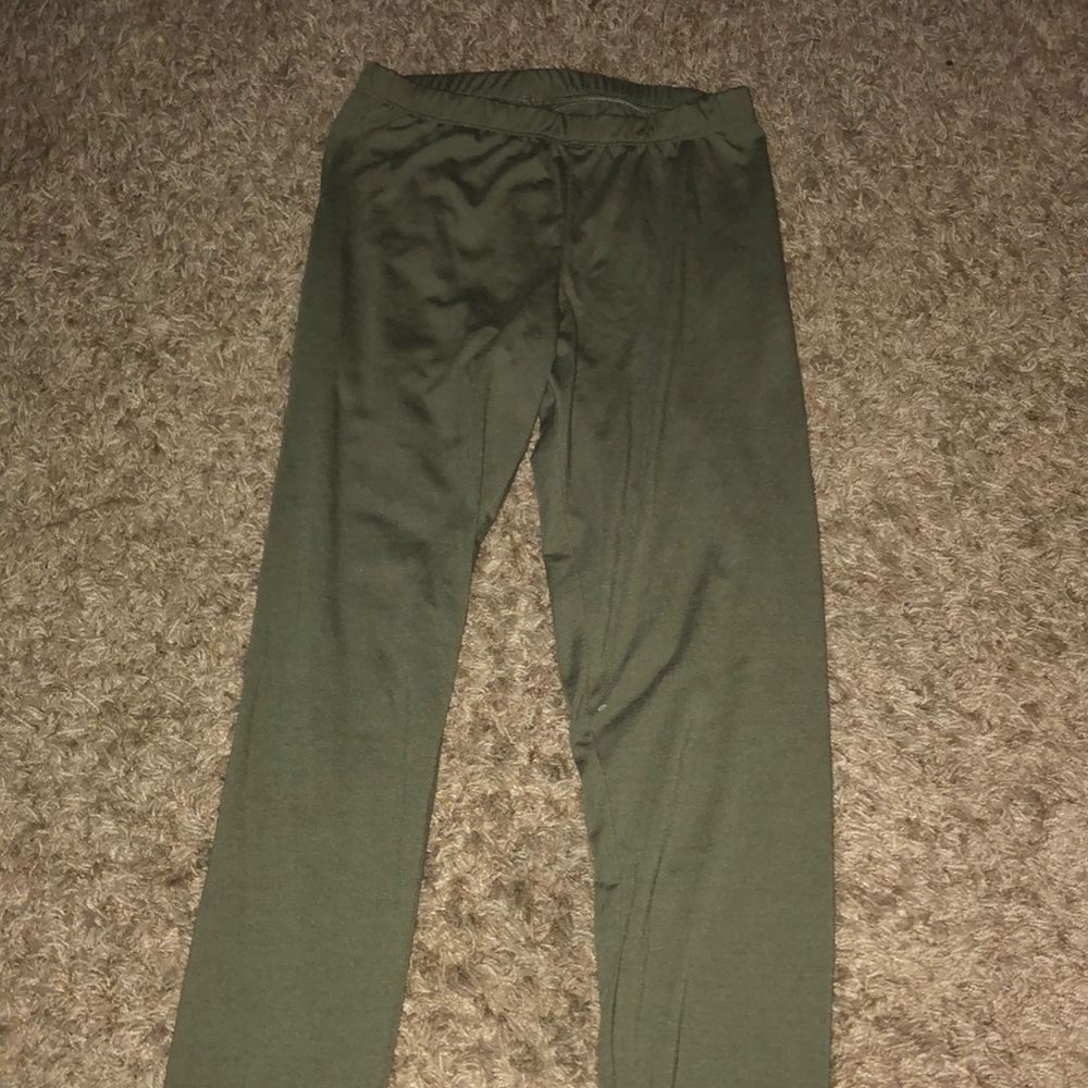 Navy Green Leggings